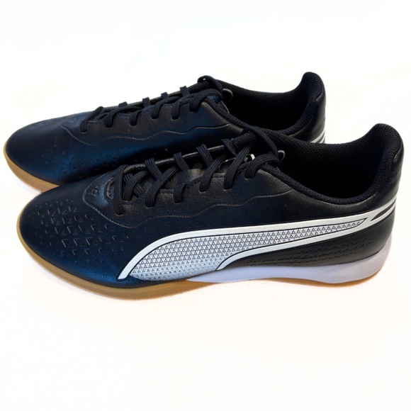 Puma KING MATCH Sneakers Black White and Tan Size 8 - Picture 2 of 12